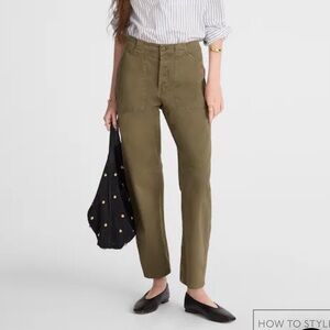 Madewell Olive Green Women Jeans